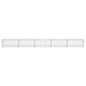 Gabionenwand mit Abdeckung Verzinkter Stahl 600×50×50 cm Gabionenwand mit Abdeckung Verzinkter Stahl 600×50×50 cm