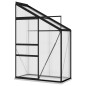 vidaXL Anlehngewächshaus Anthrazit Aluminium 1,44 m³ vidaXL Anlehngewächshaus Anthrazit Aluminium 1,44 m³