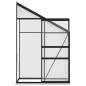 vidaXL Anlehngewächshaus Anthrazit Aluminium 1,44 m³ vidaXL Anlehngewächshaus Anthrazit Aluminium 1,44 m³