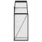 vidaXL Anlehngewächshaus Anthrazit Aluminium 1,44 m³ vidaXL Anlehngewächshaus Anthrazit Aluminium 1,44 m³