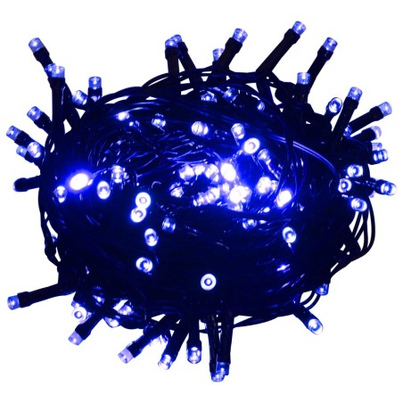 LED-Lichterkette mit 600 LEDs Blau 60 m PVC