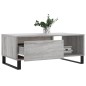 vidaXL Couchtisch Grau Sonoma 90x50x36,5 cm Holzwerkstoff vidaXL Couchtisch Grau Sonoma 90x50x36,5 cm Holzwerkstoff