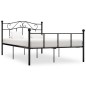 vidaXL Bettgestell Schwarz Metall 120x200 cm vidaXL Bettgestell Schwarz Metall 120x200 cm