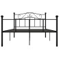 vidaXL Bettgestell Schwarz Metall 120x200 cm vidaXL Bettgestell Schwarz Metall 120x200 cm