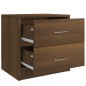 vidaXL Nachttisch Braun Eichen-Optik 40x30x40 cm Holzwerkstoff vidaXL Nachttisch Braun Eichen-Optik 40x30x40 cm Holzwerkstoff