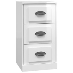 Sideboard Hochglanz-Weiß 36x35,5x67,5 cm Holzwerkstoff