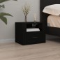 Wand-Nachttische 2 Stk. Schwarz 50x36x40 cm Wand-Nachttische 2 Stk. Schwarz 50x36x40 cm