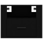 Wand-Nachttische 2 Stk. Schwarz 50x36x40 cm Wand-Nachttische 2 Stk. Schwarz 50x36x40 cm