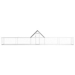 vidaXL Hühnerstall 10x2x2 m Verzinkter Stahl