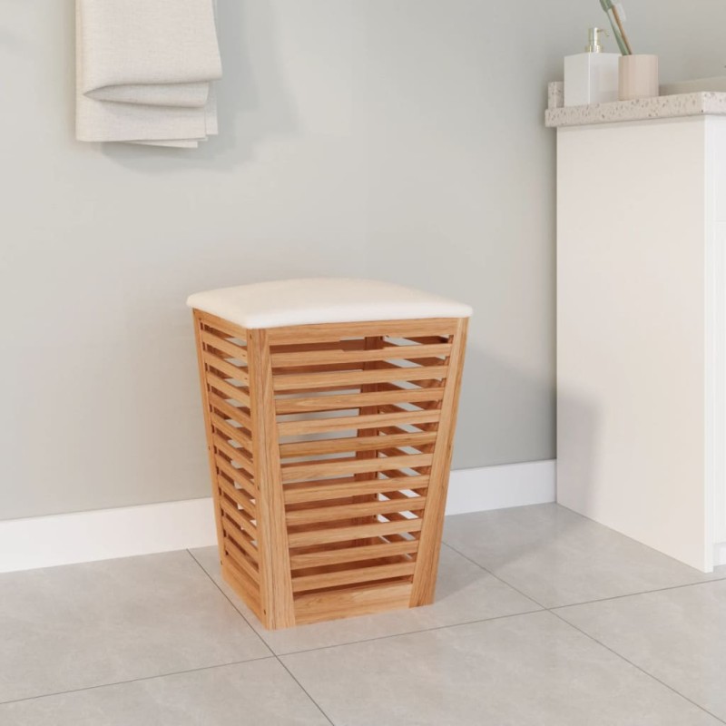 Badhocker 40,5x40,5x56 cm Massivholz Nussbaum Badhocker 40,5x40,5x56 cm Massivholz Nussbaum