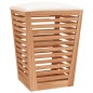Badhocker 40,5x40,5x56 cm Massivholz Nussbaum Badhocker 40,5x40,5x56 cm Massivholz Nussbaum