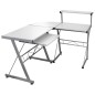 vidaXL Eck-Computertisch Weiß 132x112x99 cm Holzwerkstoff vidaXL Eck-Computertisch Weiß 132x112x99 cm Holzwerkstoff