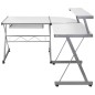 vidaXL Eck-Computertisch Weiß 132x112x99 cm Holzwerkstoff vidaXL Eck-Computertisch Weiß 132x112x99 cm Holzwerkstoff