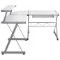 vidaXL Eck-Computertisch Weiß 132x112x99 cm Holzwerkstoff vidaXL Eck-Computertisch Weiß 132x112x99 cm Holzwerkstoff