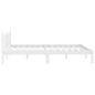vidaXL Massivholzbett Weiß Kiefer 140x190 cm vidaXL Massivholzbett Weiß Kiefer 140x190 cm