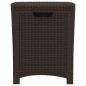 Garten-Aufbewahrungsbox 39x39x46 cm PP Rattan Braun Garten-Aufbewahrungsbox 39x39x46 cm PP Rattan Braun