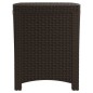 Garten-Aufbewahrungsbox 39x39x46 cm PP Rattan Braun Garten-Aufbewahrungsbox 39x39x46 cm PP Rattan Braun