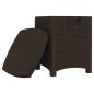 Garten-Aufbewahrungsbox 39x39x46 cm PP Rattan Braun Garten-Aufbewahrungsbox 39x39x46 cm PP Rattan Braun