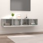 TV-Schränke 2 Stk. Betongrau 80x30x30 cm Holzwerkstoff TV-Schränke 2 Stk. Betongrau 80x30x30 cm Holzwerkstoff