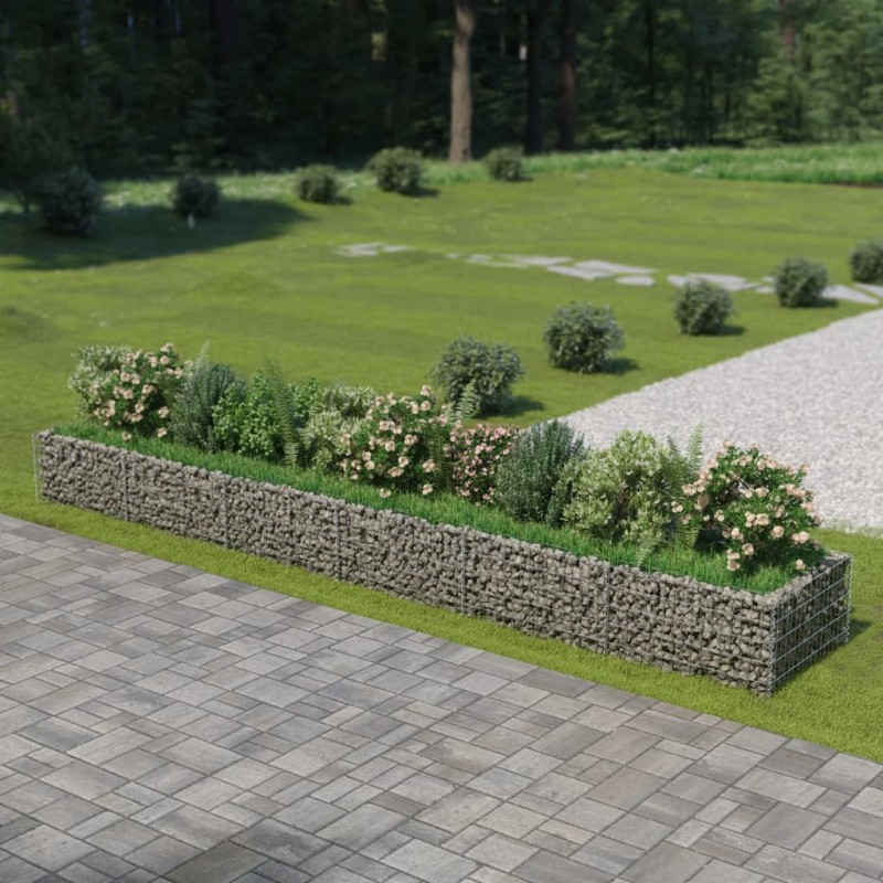 Gabionen-Hochbeet Verzinkter Stahl 540×90×50 cm Gabionen-Hochbeet Verzinkter Stahl 540×90×50 cm