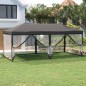 Partyzelt Faltbar mit Seitenwänden Anthrazit 3x6 m Partyzelt Faltbar mit Seitenwänden Anthrazit 3x6 m
