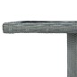 Gartentisch Hellgrau Poly Rattan und Hartglas Gartentisch Hellgrau Poly Rattan und Hartglas