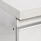 vidaXL Gastro-Küchenschränke 2 Stk. Edelstahl vidaXL Gastro-Küchenschränke 2 Stk. Edelstahl