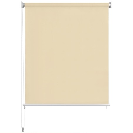 Außenrollo 120 x 230 cm Cremeweiß