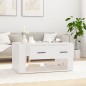 Couchtisch Weiß 80x50x40 cm Holzwerkstoff Couchtisch Weiß 80x50x40 cm Holzwerkstoff