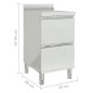 vidaXL Gastro-Küchenschränke 2 Stk. Edelstahl vidaXL Gastro-Küchenschränke 2 Stk. Edelstahl