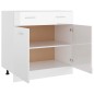 Schubunterschrank Hochglanz-Weiß 80x46x81,5 cm Holzwerkstoff Schubunterschrank Hochglanz-Weiß 80x46x81,5 cm Holzwerkstoff