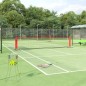Tennisnetz Schwarz und Rot 500x100x87 cm Polyester Tennisnetz Schwarz und Rot 500x100x87 cm Polyester