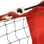 Tennisnetz Schwarz und Rot 500x100x87 cm Polyester Tennisnetz Schwarz und Rot 500x100x87 cm Polyester