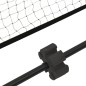 Tennisnetz Schwarz und Rot 500x100x87 cm Polyester Tennisnetz Schwarz und Rot 500x100x87 cm Polyester