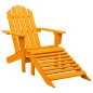 vidaXL Adirondack-Gartenstuhl mit Fußteil Massivholz Tanne Orange vidaXL Adirondack-Gartenstuhl mit Fußteil Massivholz Tanne Orange