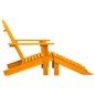 vidaXL Adirondack-Gartenstuhl mit Fußteil Massivholz Tanne Orange vidaXL Adirondack-Gartenstuhl mit Fußteil Massivholz Tanne Orange