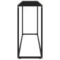 Konsolentisch Schwarz 120x35x75 cm Hartglas Konsolentisch Schwarz 120x35x75 cm Hartglas
