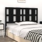 vidaXL Bett-Kopfteil Schwarz 145,5x4x100 cm Massivholz Kiefer vidaXL Bett-Kopfteil Schwarz 145,5x4x100 cm Massivholz Kiefer