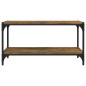 TV-Schrank Räuchereiche 80x33x41 cm Holzwerkstoff und Stahl TV-Schrank Räuchereiche 80x33x41 cm Holzwerkstoff und Stahl