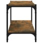 TV-Schrank Räuchereiche 80x33x41 cm Holzwerkstoff und Stahl TV-Schrank Räuchereiche 80x33x41 cm Holzwerkstoff und Stahl