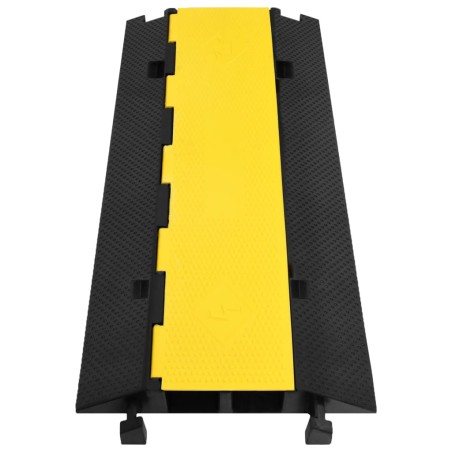 vidaXL Kabelbrücke 2 Kanäle Gummi 100 cm