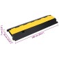 vidaXL Kabelbrücke 2 Kanäle Gummi 100 cm vidaXL Kabelbrücke 2 Kanäle Gummi 100 cm