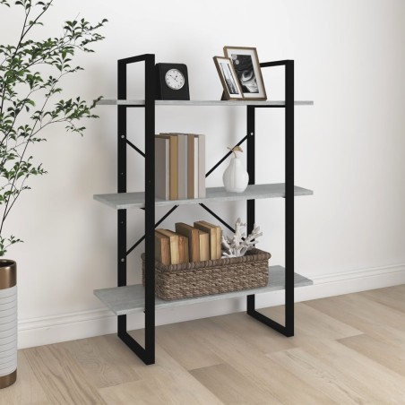 Bücherregal Grau Sonoma 100x30x105 cm Holzwerkstoff