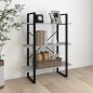 Bücherregal Grau Sonoma 100x30x105 cm Holzwerkstoff Bücherregal Grau Sonoma 100x30x105 cm Holzwerkstoff