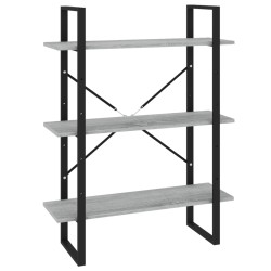 Bücherregal Grau Sonoma 100x30x105 cm Holzwerkstoff