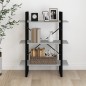 Bücherregal Grau Sonoma 100x30x105 cm Holzwerkstoff Bücherregal Grau Sonoma 100x30x105 cm Holzwerkstoff
