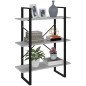 Bücherregal Grau Sonoma 100x30x105 cm Holzwerkstoff Bücherregal Grau Sonoma 100x30x105 cm Holzwerkstoff