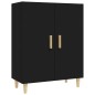 Sideboard Schwarz 70x34x90 cm Holzwerkstoff Sideboard Schwarz 70x34x90 cm Holzwerkstoff