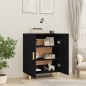 Sideboard Schwarz 70x34x90 cm Holzwerkstoff Sideboard Schwarz 70x34x90 cm Holzwerkstoff