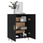 Sideboard Schwarz 70x34x90 cm Holzwerkstoff Sideboard Schwarz 70x34x90 cm Holzwerkstoff
